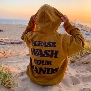 Talentless Please Wash Your Hands Hoodie Size Large L
